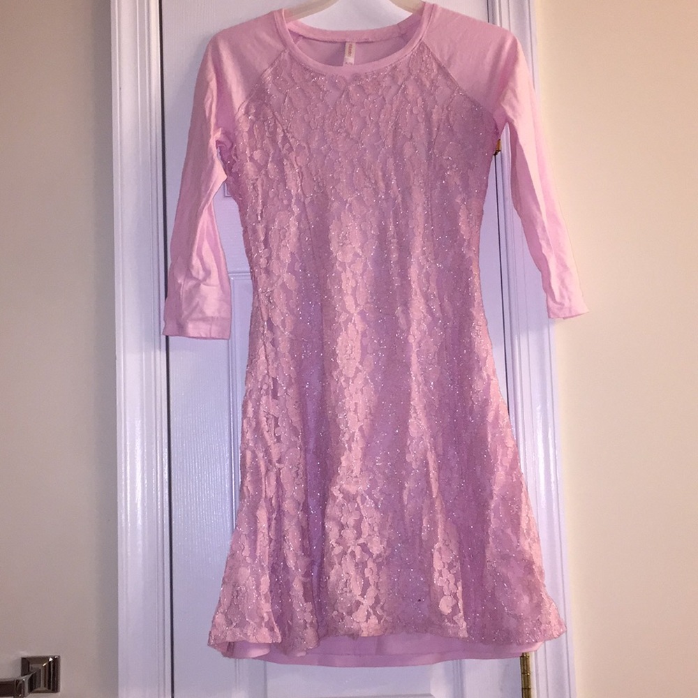 Pink dress size 14/16 junior